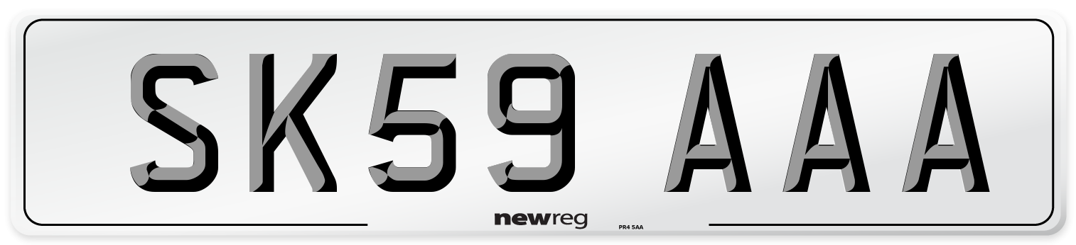 SK59 AAA Number Plate from New Reg